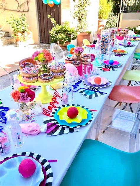 Split guests into teams if you expect lots of attendees at your virtual birthday party. Kara's Party Ideas Colorful Modern 10th Birthday Party ...