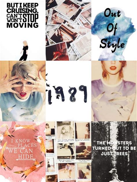 Taylor Swift 1989 Albumera Aesthetics Photo Collage By Catsart
