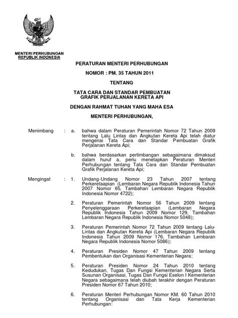 PM 35 2011 Tata Cara Pembuatan Gapeka