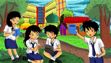 Manfaat gotong royong di masyarakat Gambar Gotong Royong Di Sekolah Kartun | Bestkartun