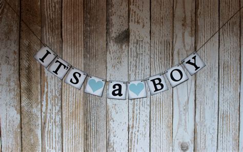 Baby Banner Its A Boy Baby Boy Shower Banner Or Sign Rustic Vintage