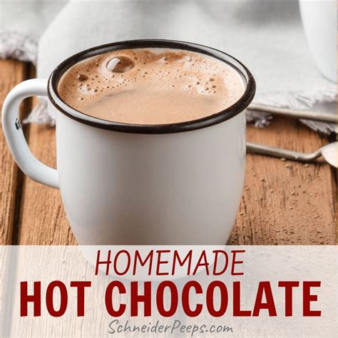 Easy Homemade Hot Chocolate Mix Recipe SchneiderPeeps