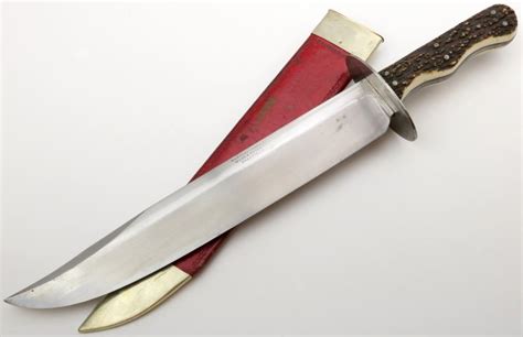 Sold Price A Spectacular Massive 19th C English Bowie Knife By Wade