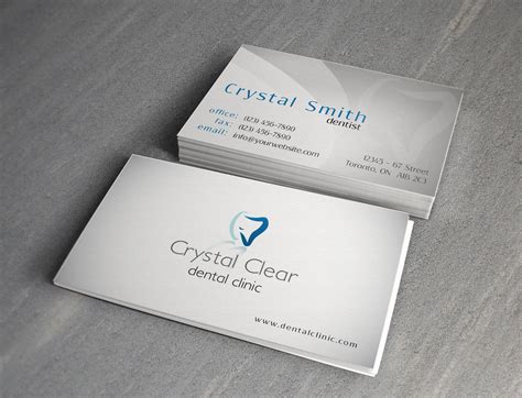 Premium cards printed on a variety of high quality paper types. dentist card | Business card photoshop, Dental design ...