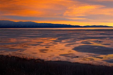 Great Salt Lake Sunset By Utah Images
