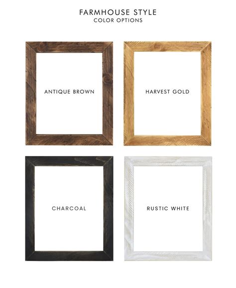 Farmhouse 8x10 Picture Frame Wood Frames Photo Frame Crafting Etsy