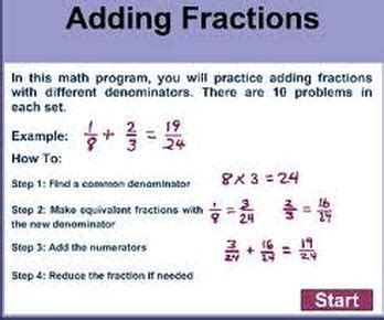 👉 learn how to add or subtract fractions with common denominators. Unlike Denominators/LCM - knowledgeispower