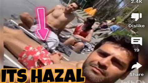 Its Hazal Subasi In Back Of Erkan Meric Story Review Both At Beach