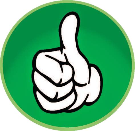 Thumb Signal Green Clip Art Transparent Background Thumb Up Emoji