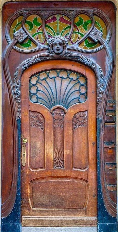33 Inspiring Carved Wood Doors Design Ideas Art Nouveau Architecture