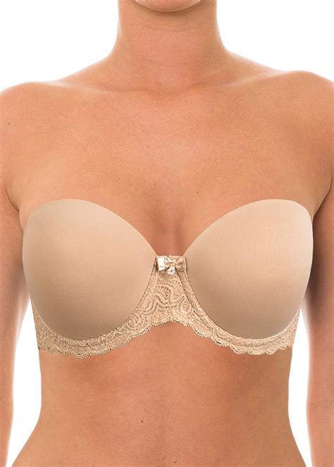 Strapless Clear Back Halter Bra Invisible Strap Backless Lightly Padded