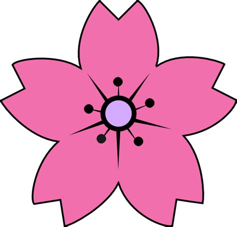 Sakura Pink Clip Art At Vector Clip Art Online