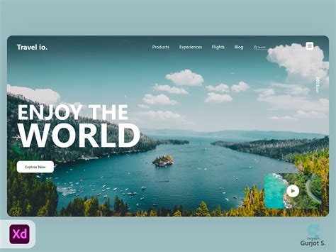 Travel Website Design Uplabs