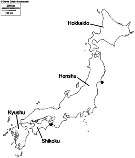 This vector includes national, map, map of japan, map, pict tags. Map of Japan showing the locations of Kinkasan Island, Miyagi... | Download Scientific Diagram