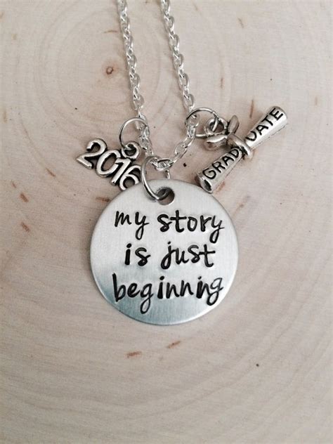 That's why finding the ideal present for her is crucial. Graduation, Graduation gift, 2016 necklace, graduation ...