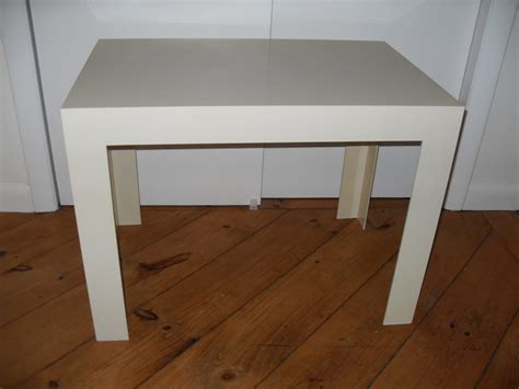 Vintage White Parsons Table