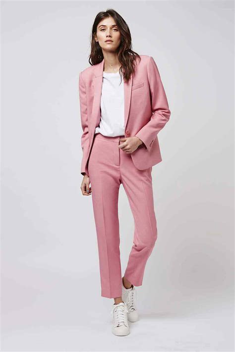 Pink And White Business Suit Fashioneven