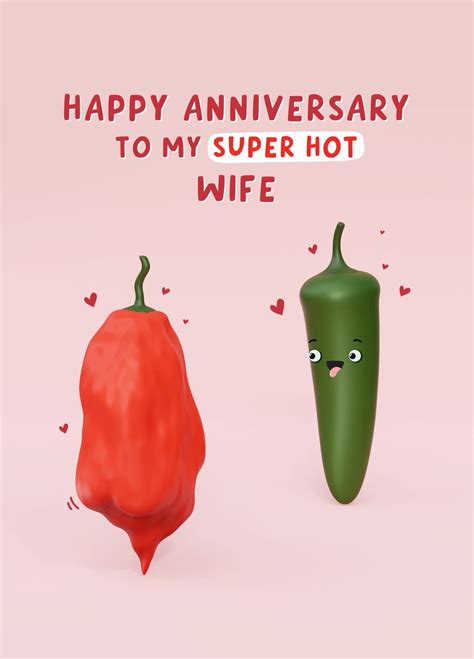 Super Hot Wife Anniversary Card Scribbler