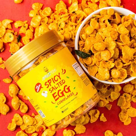 Nak nampak kaya sikit, guna brand kellogg's / nestle. Aducktive Spicy Salted Egg Cornflakes | Shopee Malaysia