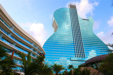 inside the new guitar shaped hard rock hotel building in florida