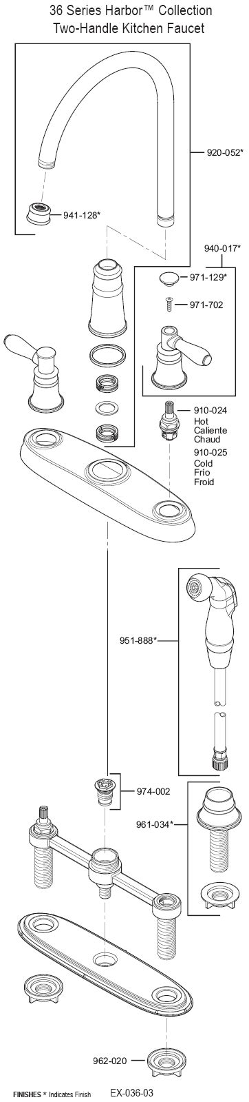 Posted by jyden — march 25, 2019 in bathrooms — leave a reply. PlumbingWarehouse.com - Price Pfister Kitchen Faucet Parts ...