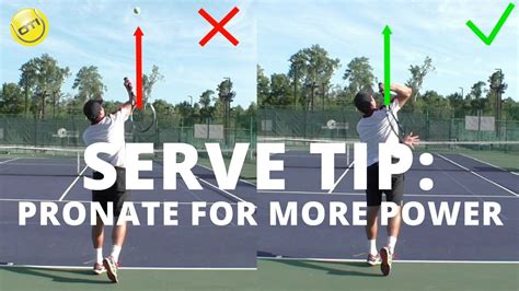 Tennis Serve Tip How To Pronate For More Power Youtube