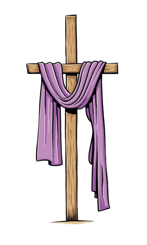 Purple Robe Easter Cross Graphics Watercolor Cute Clip Art By Gina Jane Papercraft