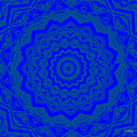 Psychedelic Blue By Coffy Redbubble