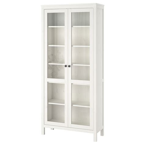 Hemnes Glass Door Cabinet White Stain 3538x7712 Ikea Glass