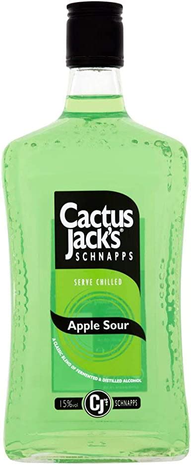 Cactus Jacks Apple Sour Schnapps 75cl Bottle Uk Grocery