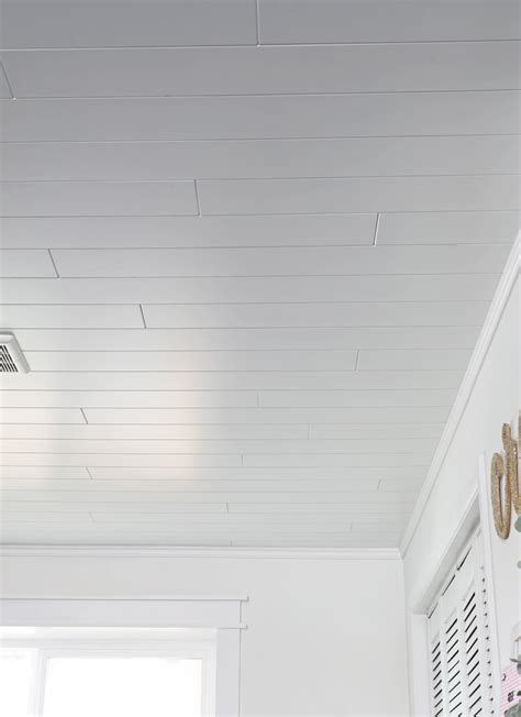 The Easiest Shiplap Ceiling Ever