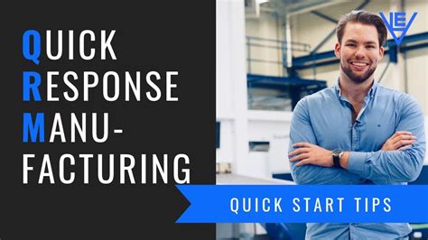 Quick Start Tips Voor Qrm Quick Response Manufacturing Youtube