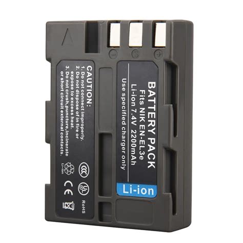 Buy New 2200mah En El3e Enel3e Camera Battery Pack For