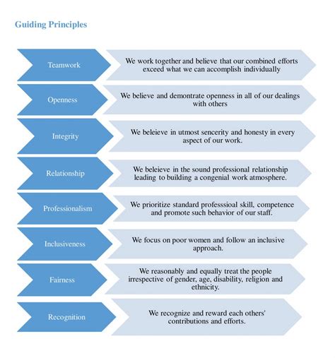 Guiding Principles Organizational Culture And Values Dushtha Shasthya
