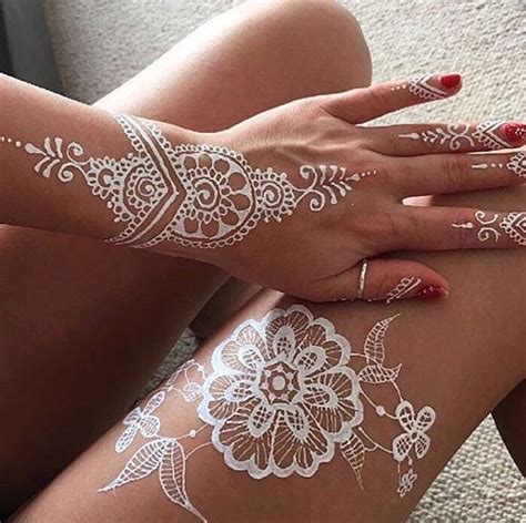 It can take some time to get it perfect, relax and have fun with. 64 Stunning White Henna Design Ideas That You Will Love ...