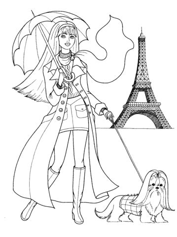 french style coloring page supercoloringcom