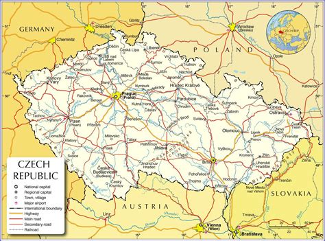 Er is een grote diversiteit aan mooie stadsplattegronden, wegenkaart en toeristische kaart tsjechië, met hotels, toeristische. Tsjechische kaart - kaart van Tsjecho-Slowakije (Oost ...