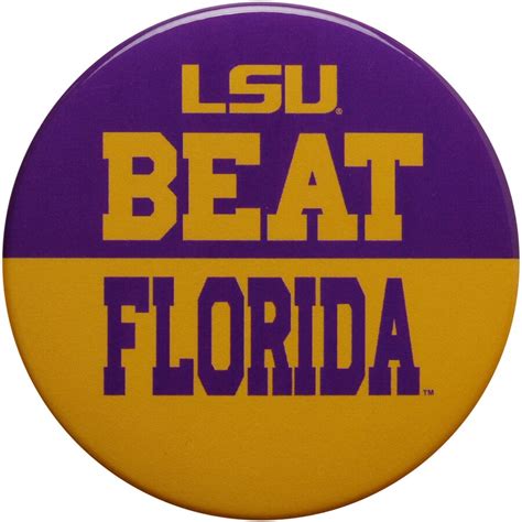 Lsu Tigers Rivalry Button Pin