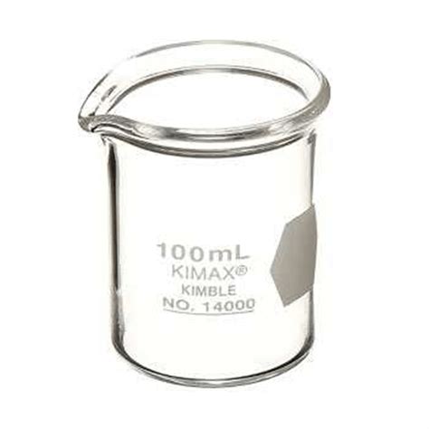 Kimble Kimax Low Form Griffin Glass Beaker 100 Ml 14000 100
