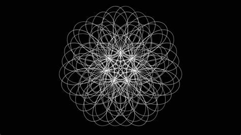Pulsing 3d Sacred Geometry Circle Stock Footage Video 100 Royalty