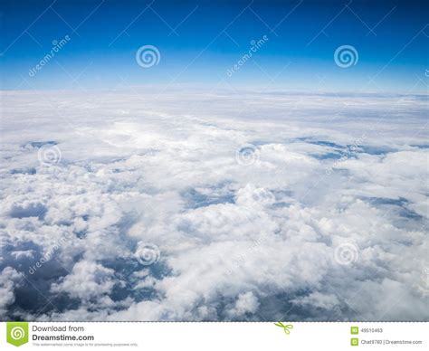 Aerial Cloudscape In Stratosphere Stock Image Image Of Horizon