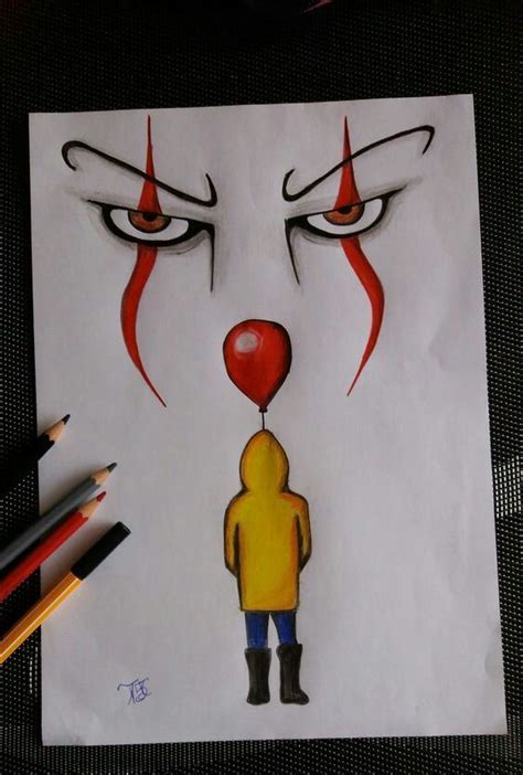 Grab your pen and paper and follow along as i guide you. "It" - the clown 🎪 | Cool art drawings, Master drawing ...