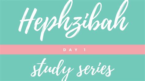 Hephzibah Series Day 1 Youtube