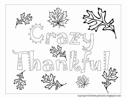 Coloring Fall Thanksgiving Mycupoverflows Johnson Thankful Crazy