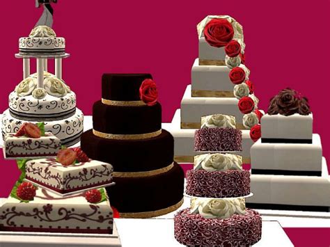 Even More Custom Functional Wedding Cakes Sims Sims 4 Wedding Cakes