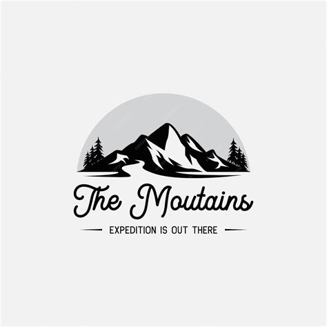 Premium Vector Mountains Logo Desain Vektor Template