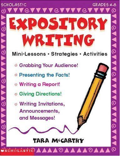 Expository Writing Grades 4 8 Mccarthy Tara 9780590103879 Abebooks