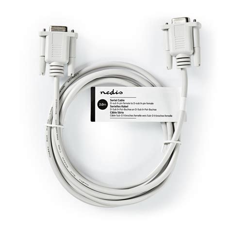 Null Modem Cable D Sub 9 Pin Female D Sub 9 Pin Female Nickel