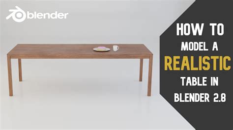 Realistic Table In Blender Free Tutorial Youtube