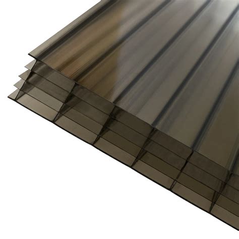 Bronze Effect Polycarbonate Multiwall Roofing Sheet 2m X 690mm